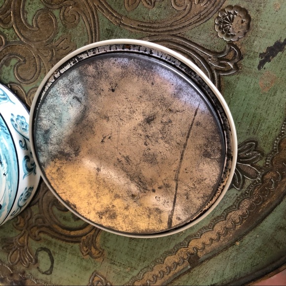 Cookie Canister Vintage Midcentury West Germany Ships and Windmill Tin - Picture 12 of 13